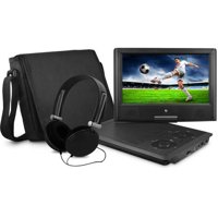 Ematic 9 Inch Portable DVD Player with Matching Headphones and Bag