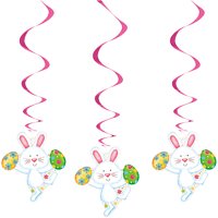 Easter Bunny Happy Hanging Decorations, 26in, 3ct