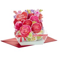 Hallmark Paper Wonder Displayable Pop Up Valentine's Day Card (Flowers)