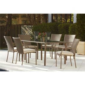 Mainstays Albany Lane 6-Piece Folding Dining Set, Multiple ...