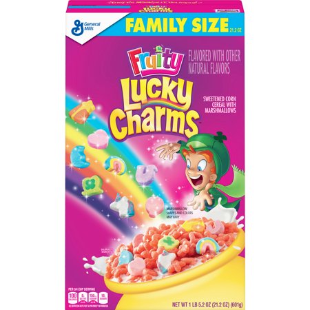 Fruity Lucky Charms, Marshmallow Cereal, 21.2 oz - Walmart.com