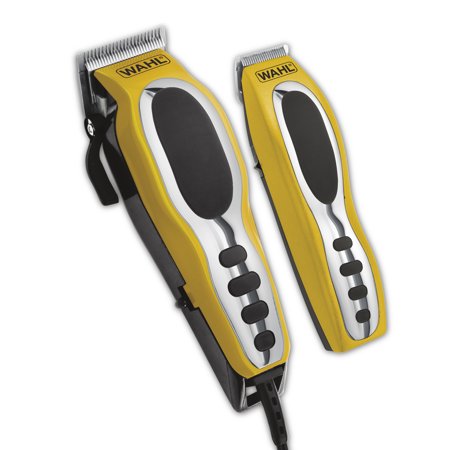 Oster Adjusta Groom Blade - Wahl 79520-3101P Groom Pro Total Body Hair Clipper Grooming Kit, high-carbon steel blades, Yellow/Black