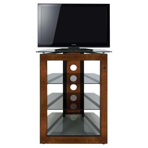 Bello Flat Panel TV Stand for TVs up to 32'', Walnut/Smoke