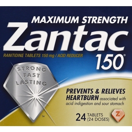 Zantac 150mg Maximum Strength Ranitidine / Acid Reducer Tablets, (Best Acid Reducer For Ulcer)