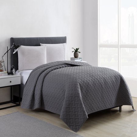 Circus Quilt Set - Mainstays Emma Solid Basketweave Quilt Collection, 1 Each