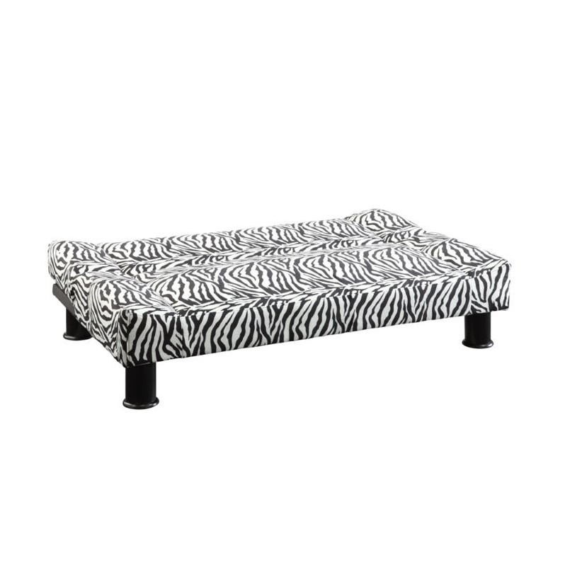 Primo Maple Convertible Futon Sofa Bed, Zebra Safari