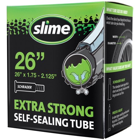 - Slime Self-Sealing Smart Replacement Bike/Bicycle Inner Tube, Schrader 26