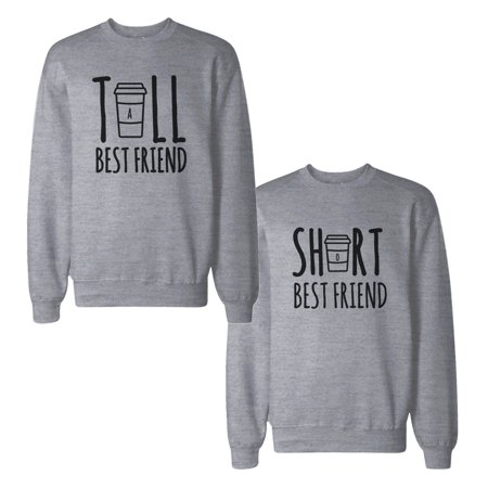 Tall And Short Best Friends BFF Sweatshirts Matching Sweat (Best Suits Under $200)