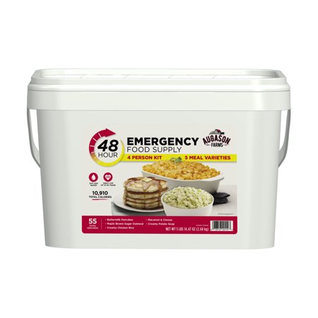 Food Kit - Augason Farms 48-Hour Emergency Food Supply 4 Person Kit, 5 lbs 14.47 oz