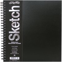 UCreate Sketch Book Premium Art Drawing Paper, 12" x 9", 75 Sheets
