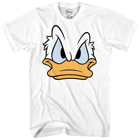 Mad Donald Duck Face Disney World Disneyland Funny Mens Adult Graphic Costume Humor Apparel Tee T-Shirt 