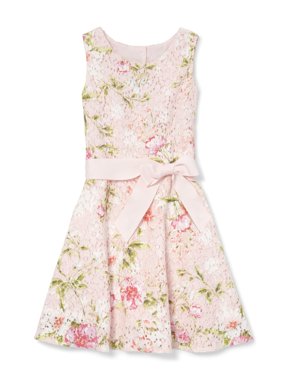 Floral Printed Lace Easter Dress (Little Girls & Big Girls)