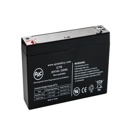 Abc Ups Replacement Battery - Enduring 3FM7.5, 3-FM-7.5 6V 7Ah UPS Battery - This is an AJC Brand Replacement