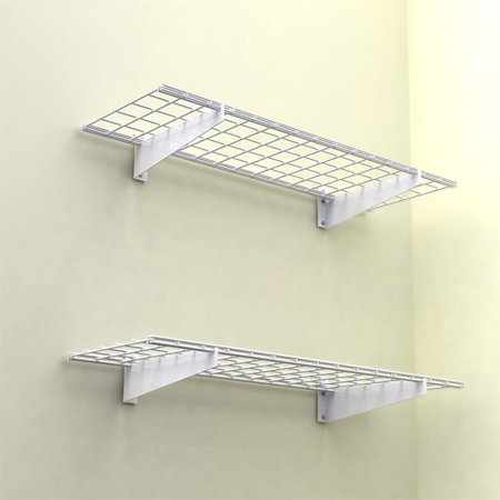 Hyloft 15" X 45" Wall Shelf, 2-Pack, White - Walmart.com