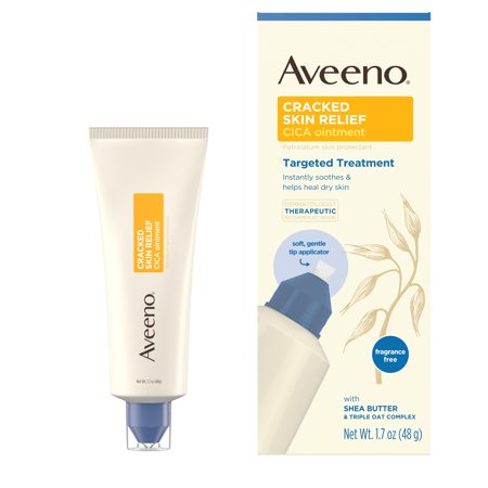 Aveeno Cracked Skin Relief CICA Ointment for Dry Skin, 1.7