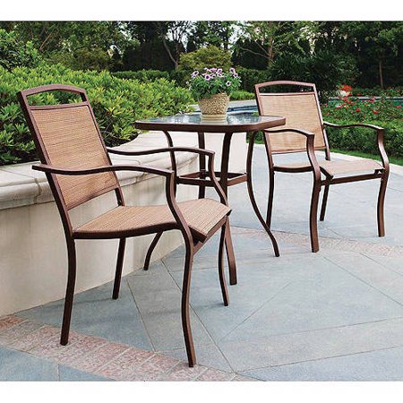 4 Piece Bistro Set - Mainstays Sand Dune 3-Piece Outdoor Bistro Set, Tan