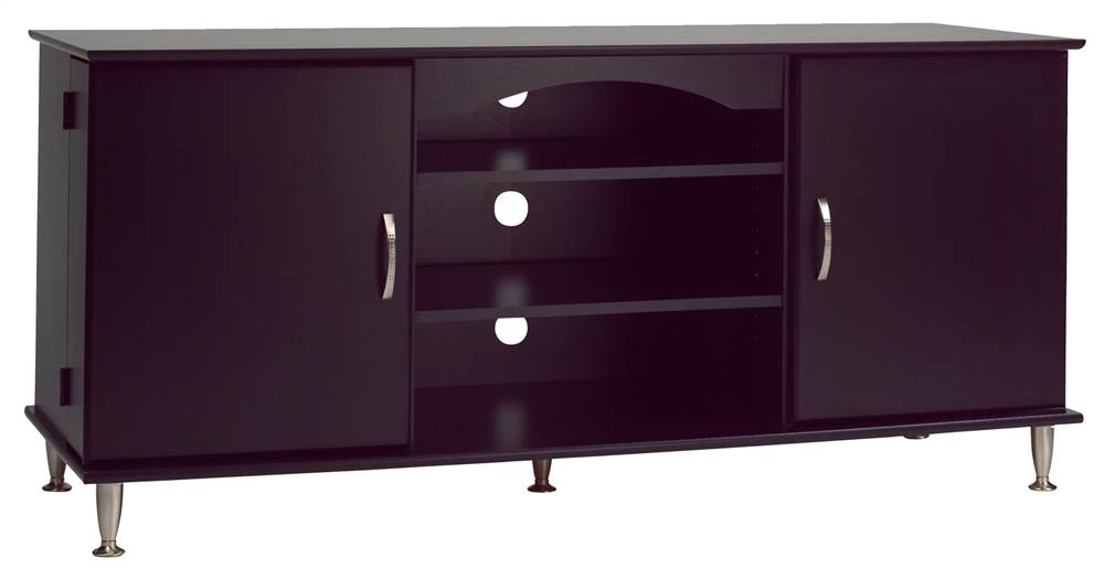 Premier Large Flat Panel Plasma / LCD TV Console with Media Storage, For TV's up to 60'', Black (Box 1 of 2)