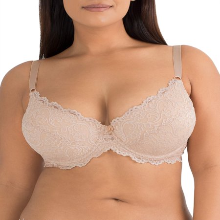 Women’s Curvy Signature Lace Push-Up Bra With Added Support, Style