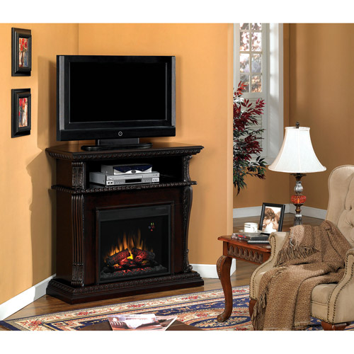 ChimneyFree Dual Entertainment Fireplace, Burnished Walnut