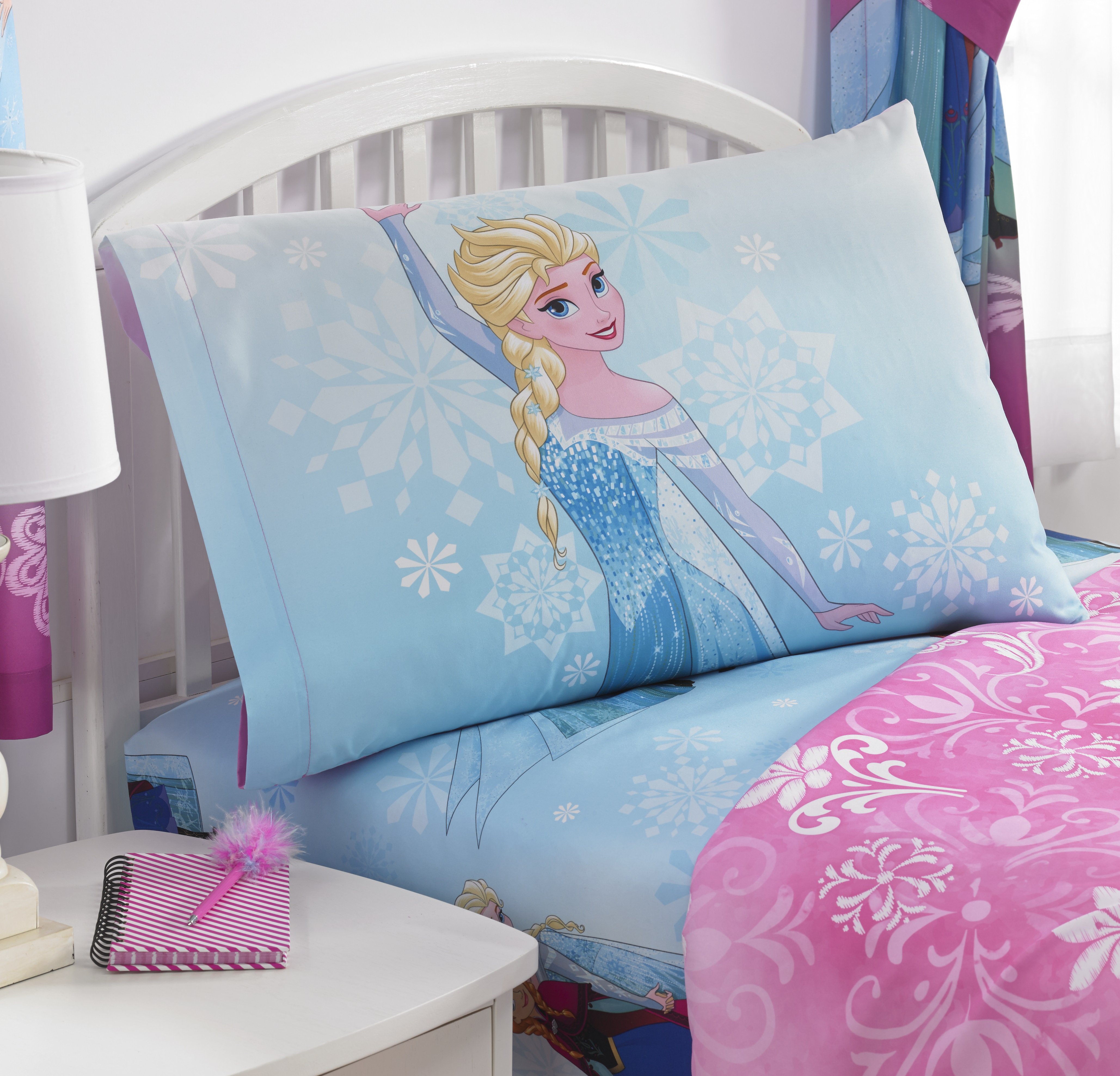 Disney’s Frozen Sheet Set, Kids Bedding, Nordic Frost