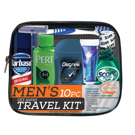 Men's Get Away 10 pc Travel Kit