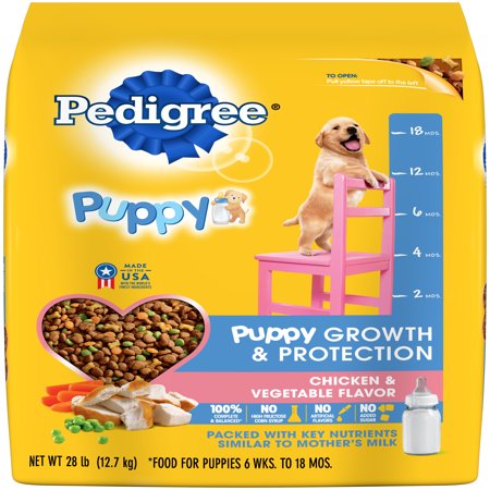 Pedigree Puppy Growth & Protection Chicken & Vegetable Flavor Dry Dog ...