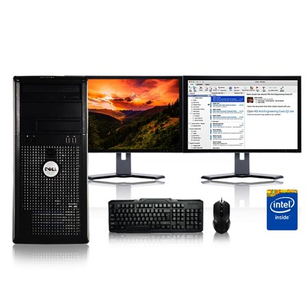 - Refurbished - Dell Optiplex Desktop Computer 3.0 GHz Core 2 Duo Tower PC, 8GB, 250GB HDD, Windows 10 x64, 19