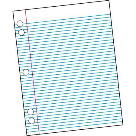 - School Smart 5-Hole Punched Filler Paper with Margin, 8.5