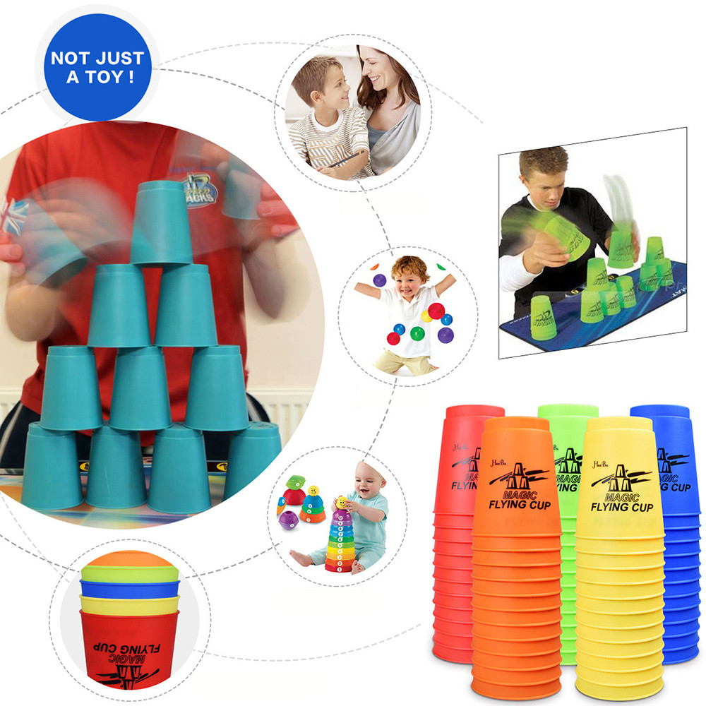 Stacking Nesting Cups Sports Stacking Cups Speed Training Quick Cups Game ParentChild