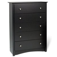 Black Sonoma 5-Drawer Dresser