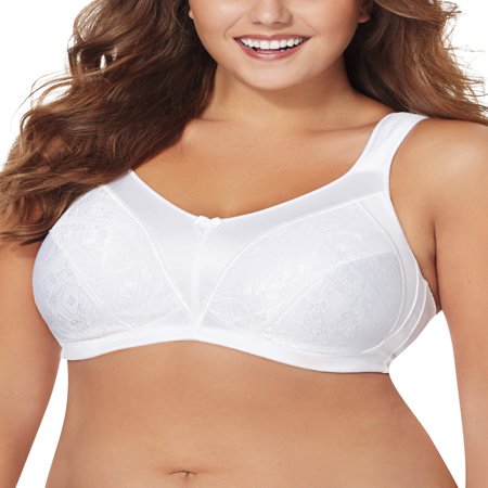 Womens Plus Size cushion strap minimizer wire-free bra, style (Best Support Minimizer Bra)