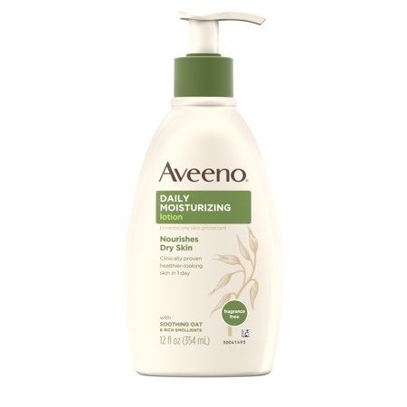 Aveeno Daily Moisturizing Lotion with Oat for Dry Skin, 12 fl. (Best Lotion For Callused Feet)