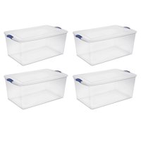Sterilite, 105 Qt./99 L Latch Box, Case of 4