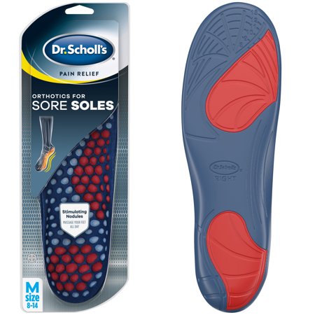 Dr. Scholl’s Pain Relief Orthotics for Sore Soles for Men, 1 Pair, Size (Best Orthotics For Bunions)