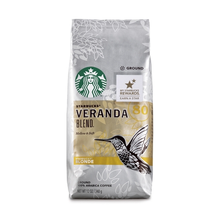 Starbucks Veranda Blend Light Blonde Roast Ground Coffee, 12-Ounce (Best Food To Get At Starbucks)