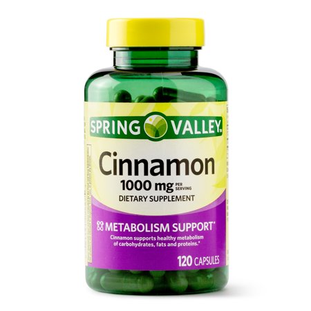 Spring Valley Cinnamon Capsules, 1000 mg, 120 Ct