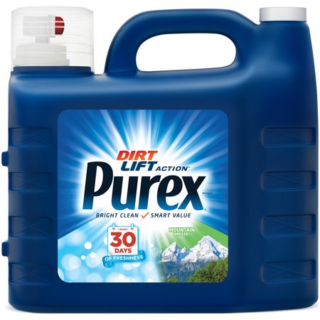 Purex Liquid Laundry Detergent, Mountain Breeze, 300 Fluid Ounces, 200 ...
