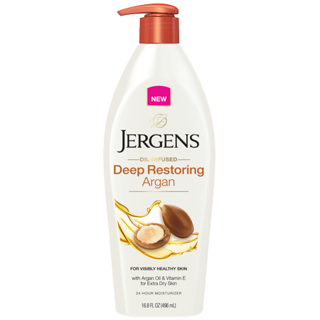jergens argan restoring lotion deep skin dry oil 8oz extra infused moisturiser walmart
