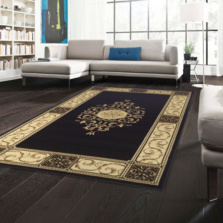- Superior Elegant Medallion Moisture Resistant, Anti-Static Indoor Area Rug