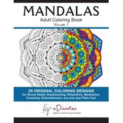 Easy mandalas 1 square adult coloring book