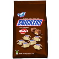 Snickers Mini Size Chocolate Candy Bars, 40 Oz.