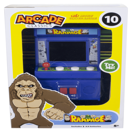 Arcade Classics - Rampage Mini Arcade Game - Walmart.com