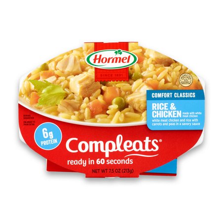 - (7 pack) Hormel Compleats Rice & Chicken, 7.5 Ounce