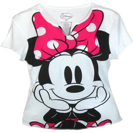 Women's Minnie Mouse Tee Shirt Top, White