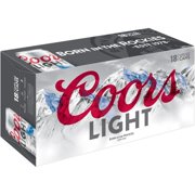 Coors Light Vented Wide Mouth Frost Brew Liner Beer, 18 pack, 12 fl oz