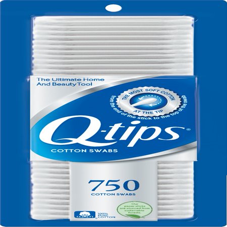 - Q-tips Cotton Swabs, 750 ct
