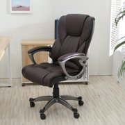 Brown Leather Executive Chairs Belleze High Back Executive Faux Leather Office Chair Computer Adjule Height Tilt Brown