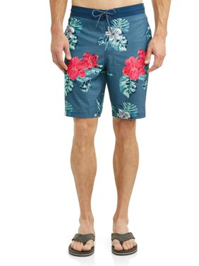 Men's Hibiscus Eboard Swim Short, up to size 5XL
