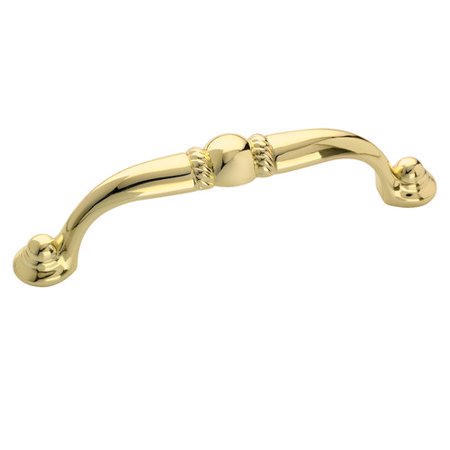 - Allison Value 3-3/4 in (96 mm) Center-to-Center Polished Brass Cabinet Pull