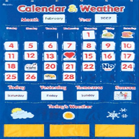 Learning Resources Calendar and Weather Pocket Chart - Walmart.com